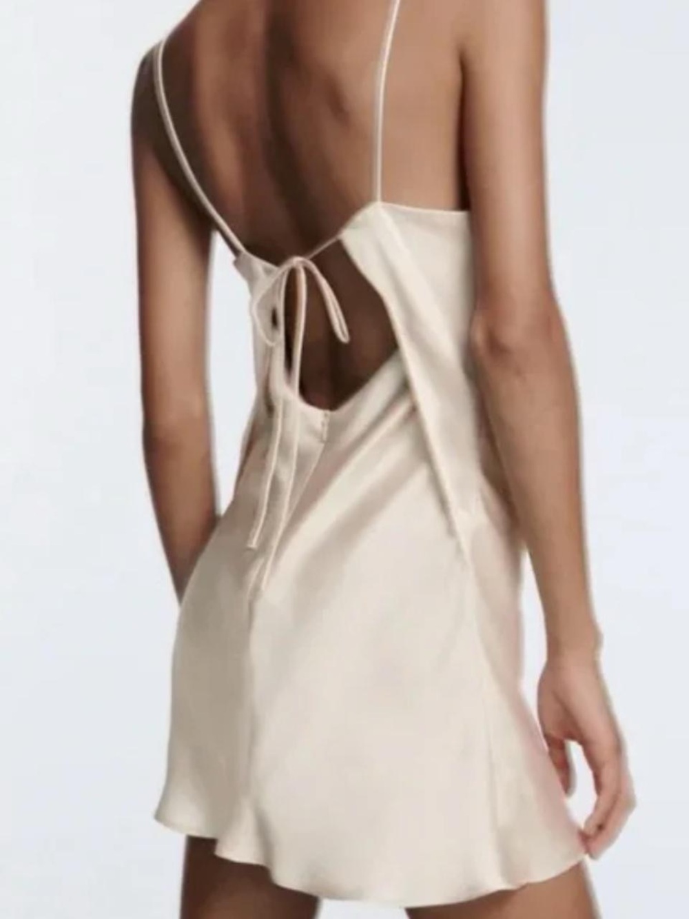 zara satin mini dress